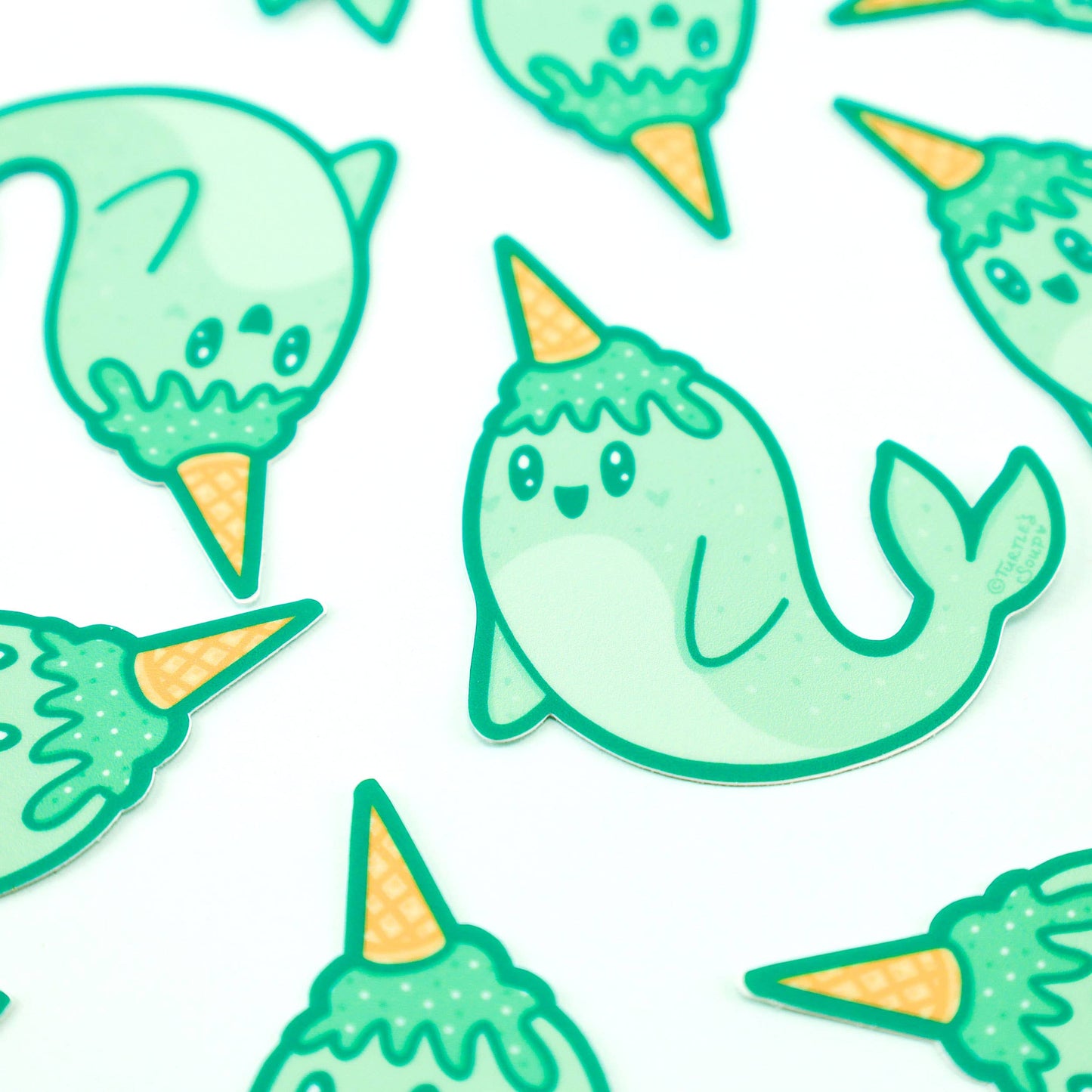 Narwhal Mint Ice Cream Sticker