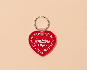 Feminine Rage PVC Keychain
