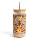 Save the Bees Can Glass-3