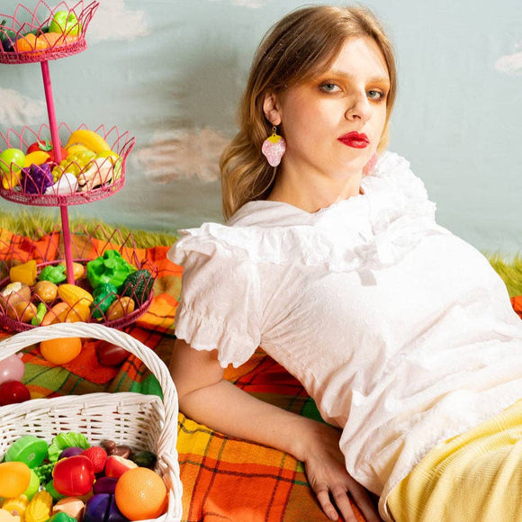 Strawberry Sparkle Earrings