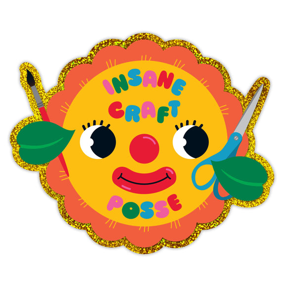 Insane Craft Posse Flower Clown Sticker