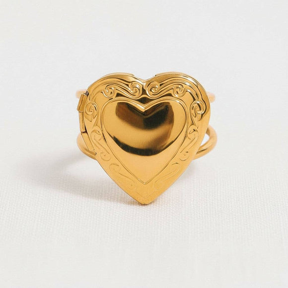 Heart Locket Ring