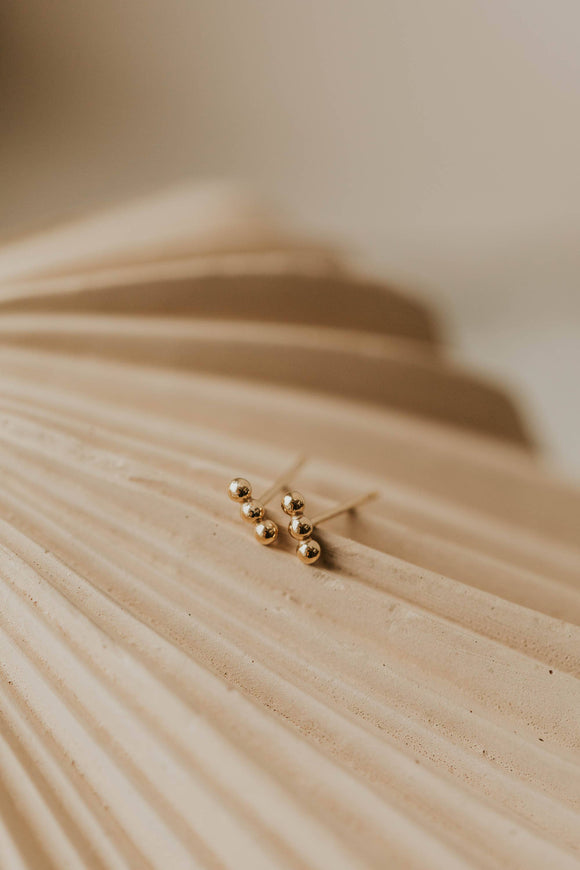 Hello Adorn: Triple Dot Studs Earrings
