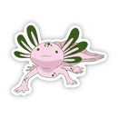 Pink And Green Axolotl Sticker-2