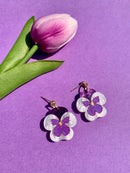 Mini Pansies Earrings-1