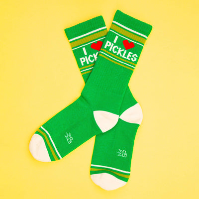 I <3 Pickles Gym Crew Socks - 0