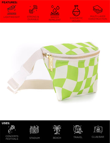 Groovy Green Slim Fanny Pack - 0
