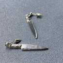 Knife Dangle Earrings-1