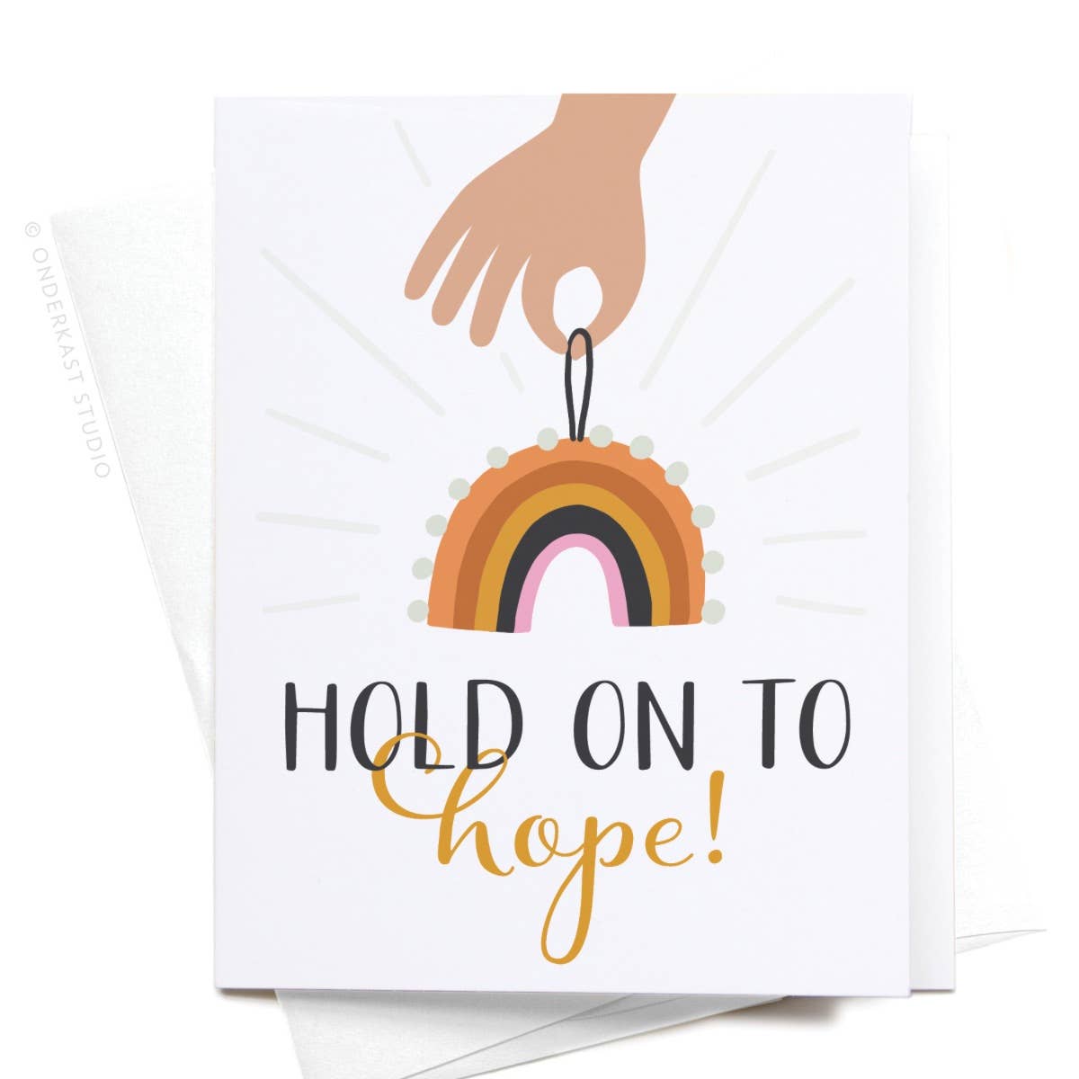 Hold On to Hope Rainbow Card