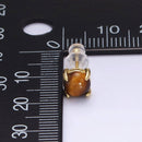 Tiger's Eye Stud Earrings-3
