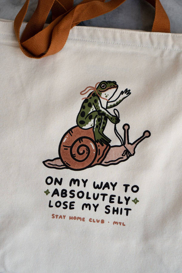 Lose my Shit Big Zip Tote