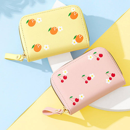 Fruit Mini Zipper Wallet