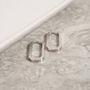 Oval Huggie Earrings-7