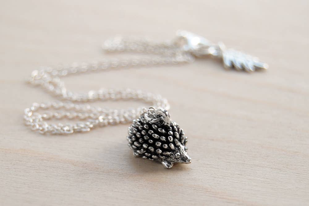 Teeny Tiny Hedgehog Necklace - 0