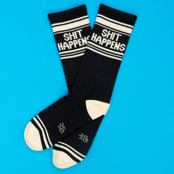 Shit Happens Gym Crew Socks - 0