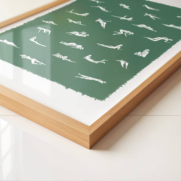 "Ways To Lay In The Grass" Art Print - 0