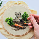 Garden Mouse Embroidery Kit-4