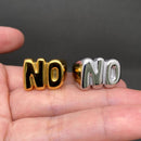 'NO' Stainless Steel Ring-1