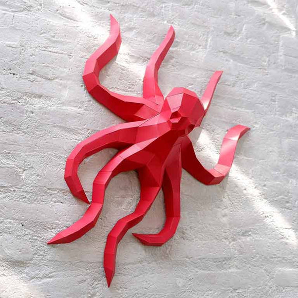 Octopus 3D PaperCraft Art Kit