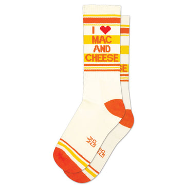 I <3 Mac N Cheese Gym Crew Socks