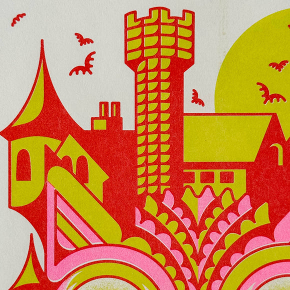 Brute's Chateau Risograph Print