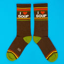I <3 Soup Gym Crew Socks-5