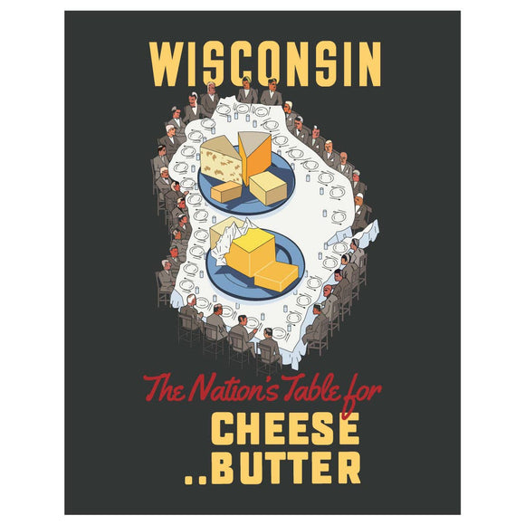 Wisconsin Cheese & Butter Magnet