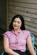 Echinacea Bolo Tie-10
