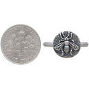 Bee Coin Sterling Silver Ring-3