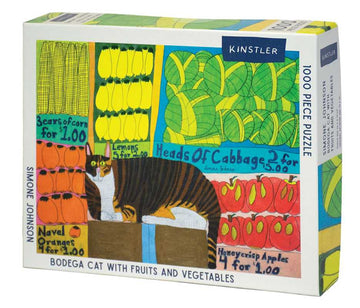 Bodega Cat with Fruits and Vegetables 1000-pc Puzzle