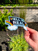 Hell is Real Large Sticker-3