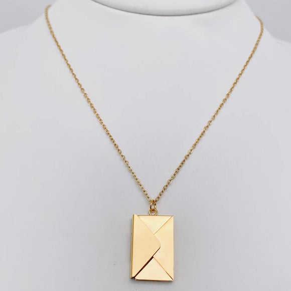 I Love You Envelope Necklace