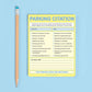 Parking Citation Nifty Note Pad