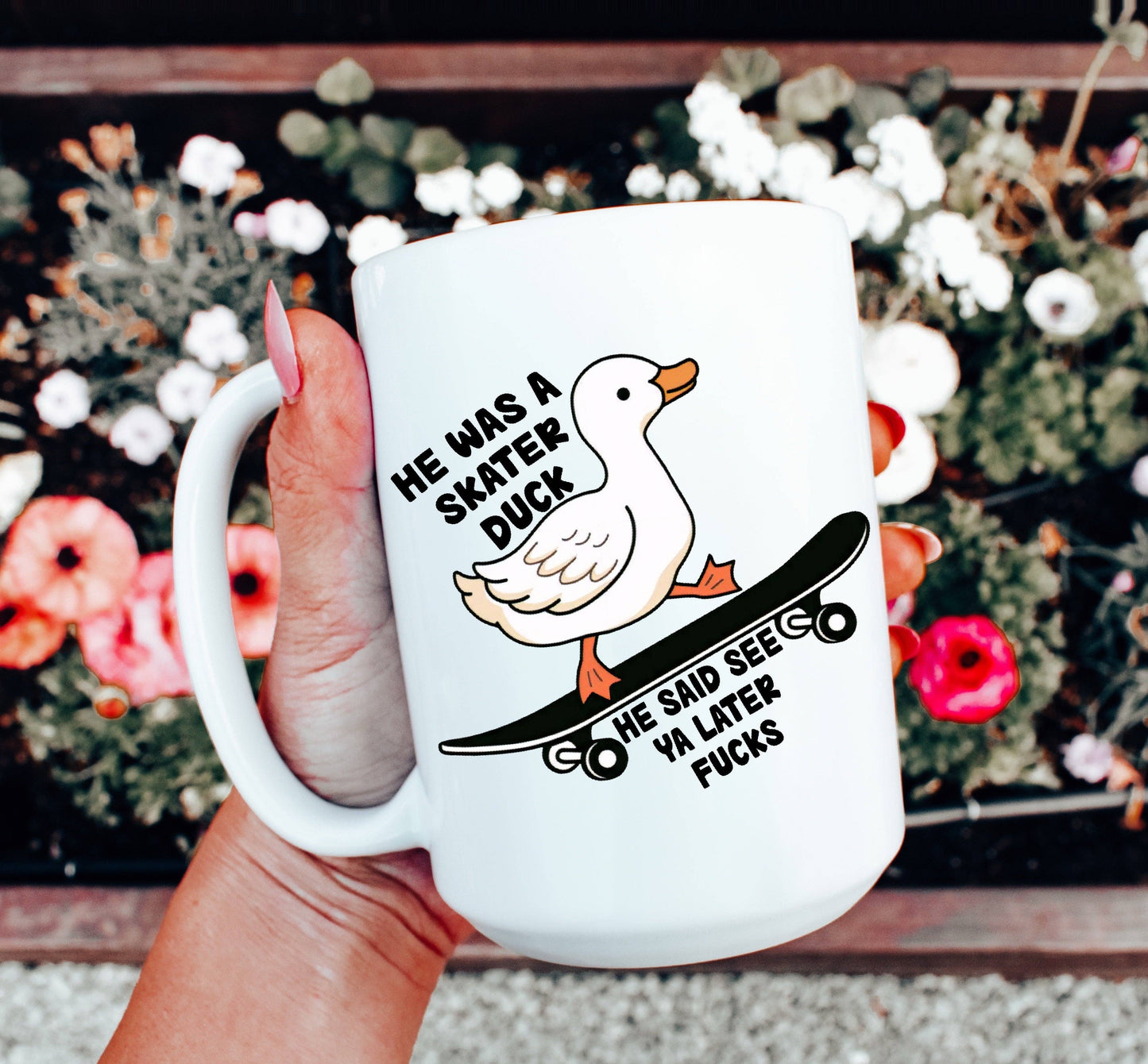 Skater Duck Mug