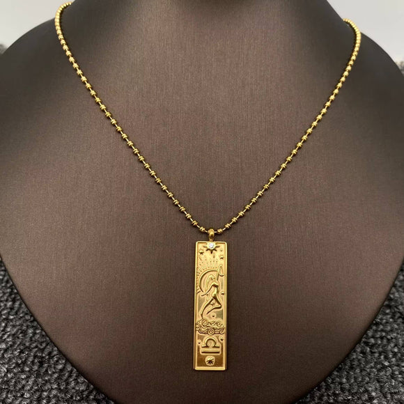 Rectangular Zodiac Necklace