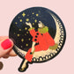 Pierrot Clown on the Moon Sticker