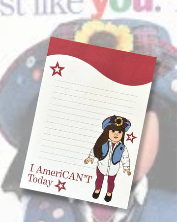 American Girl American't Notepad
