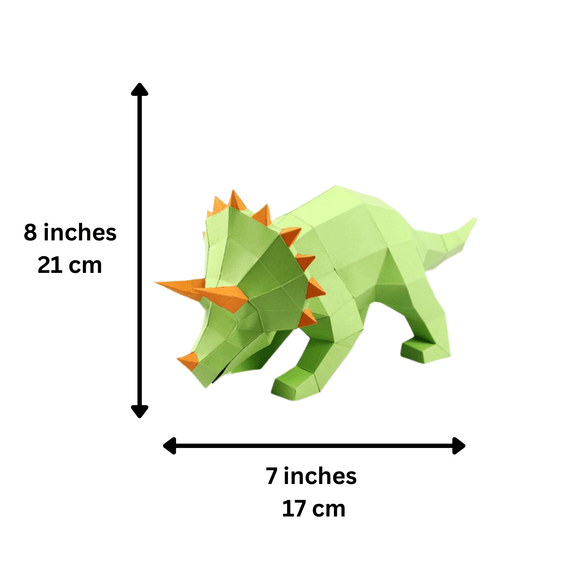 Triceratops PaperCraft Art Kit