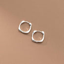Minimalist Square Cuff Hoop Earrings-5