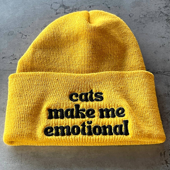 Cats Make Me Emotional Beanie