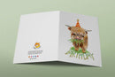 Highland Cow Birthday Card-3
