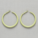 Candy Green Big Hoop Earrings-1