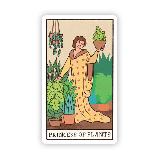 Princess of Plants Tarot Card Sticker