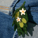 Large Olive Branch Hair Claw Clip-9