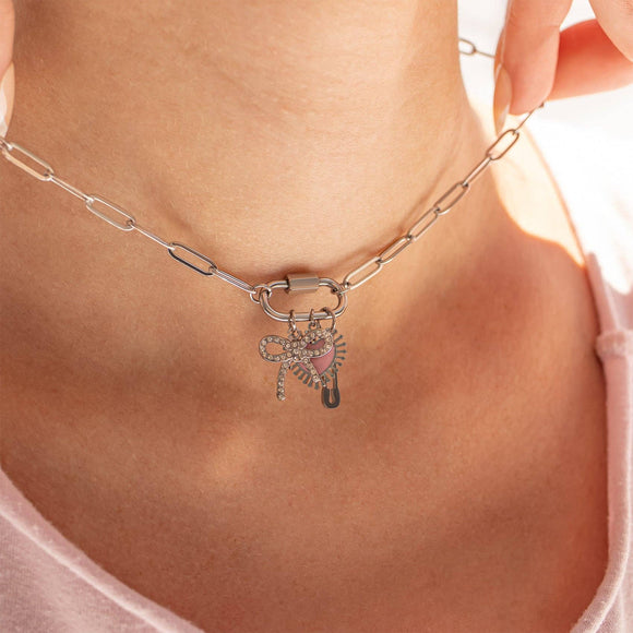 Paperclip Carabiner Necklace