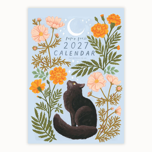 Papio Press Flora and Fauna 2027 Wall Calendar