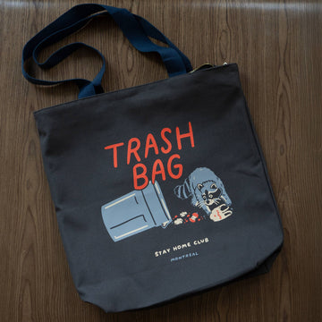 Trash Bag (Raccoon) Big Zip Tote - 0