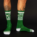 I Read Banned Books Gym Crew Socks-8