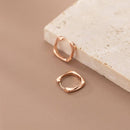 Minimalist Square Cuff Hoop Earrings-2