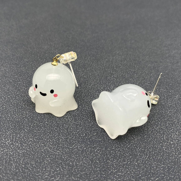 Ghost Charm Stars Earrings